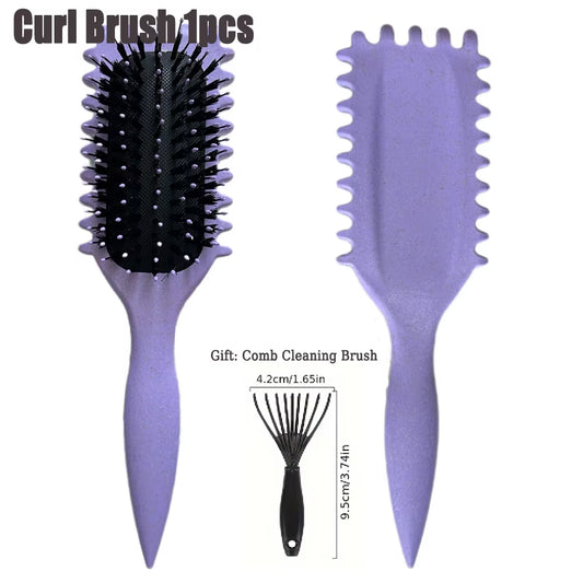 Curl Define Styling Brush Brosse Cheveux Femme Detangling Hair Brush Tangled Hair Comb Shaping Defining Curl Barber Styling Tool